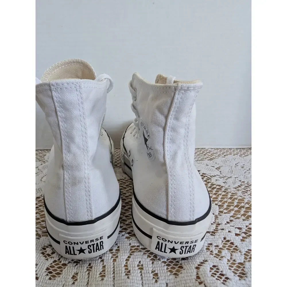 Converse Chuck Taylor All Star Lift Hi Black / White Women's Platform Shoes Sz 6